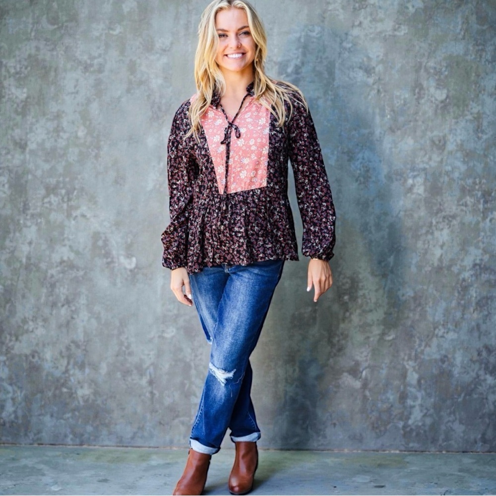 Floral Peasant Top Boutique